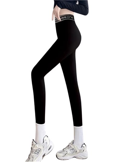 Leggings térmicos texto negro (S/M-L/XL)