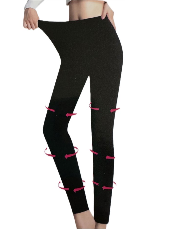 Leggings térmicos sin costuras 580 deniers negro