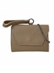 Mini clutch piel solapa taupe