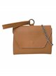 Mini clutch piel solapa marron