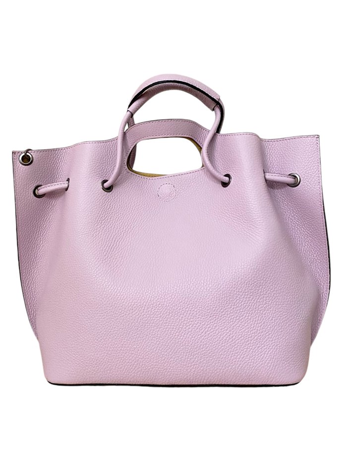 Shopper liso piel lila