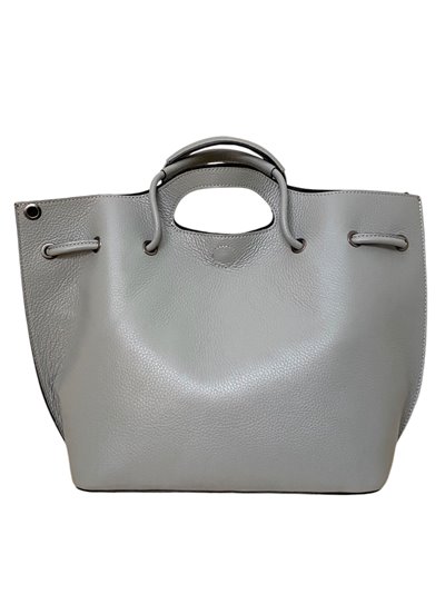 Shopper liso piel gris