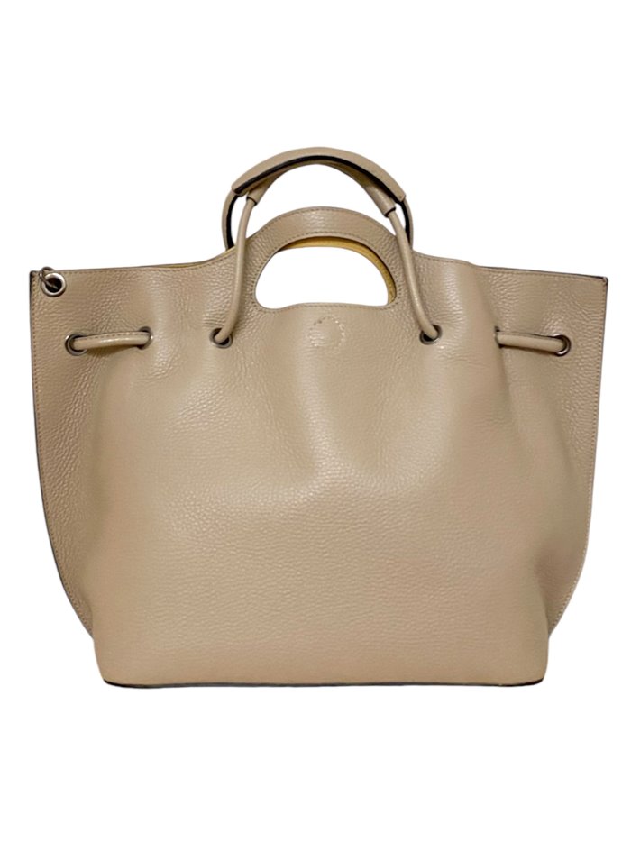 Shopper liso piel taupe