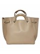 Shopper liso piel taupe