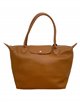 Shopper combinado piel marron