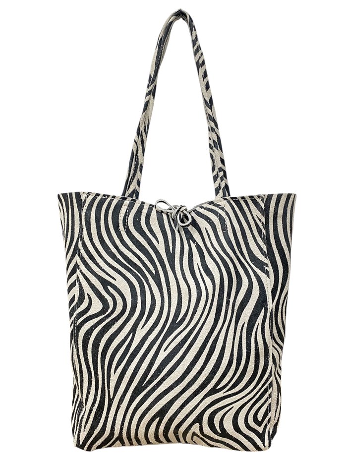 Shopper serraje animal print zebra