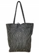 Shopper serraje animal print zebra-gris