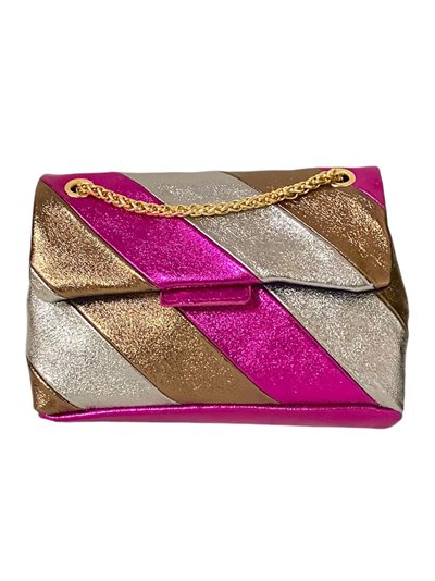 Mini citybag piel solapa fucsia