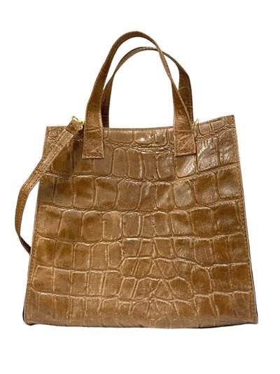 Shopper piel estampado coco taupe