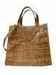 Shopper piel estampado coco taupe