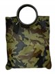 Shopper piel pelo + Bandolera 2 piezas militar