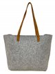 Shopper asas de piel gris