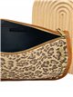 Mini bandolera serraje animal print camel