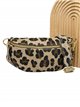 Riñonera serraje animal print taupe