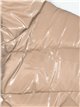 Chaleco largo metalizado capucha khaki (M-XXL)