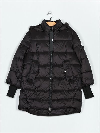 Anorak amplio capucha black (M-XXL)