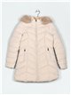 Anorak capucha pelo beige (M-XXL)