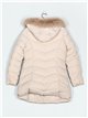 Anorak capucha pelo beige (M-XXL)