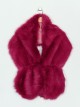 Faux fur stole buganvilla