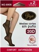 Calcetines tobillero sin puños 20 deniers pack 2 pares (Talla única)