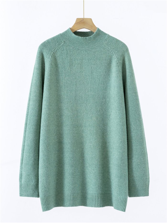 Oversized high neck soft sweater (One size)