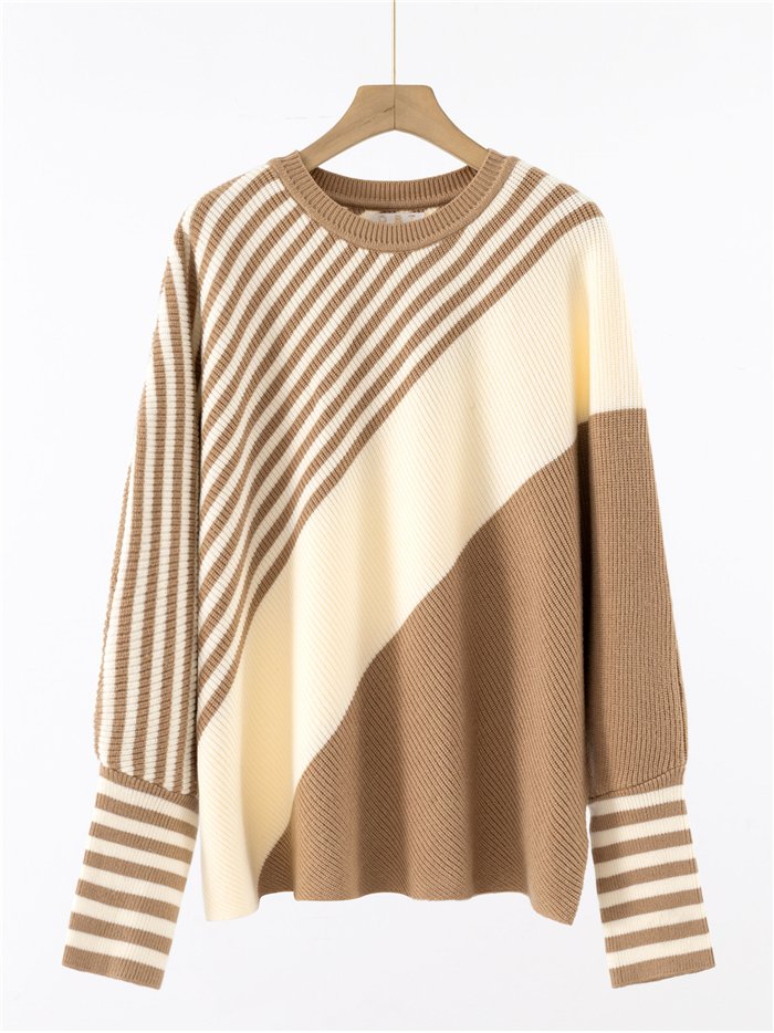 Oversized striped sweater (One size)