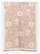 Bufanda soft flores camel-beis