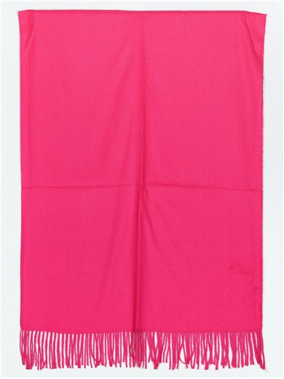 Bufanda soft flecos fucsia