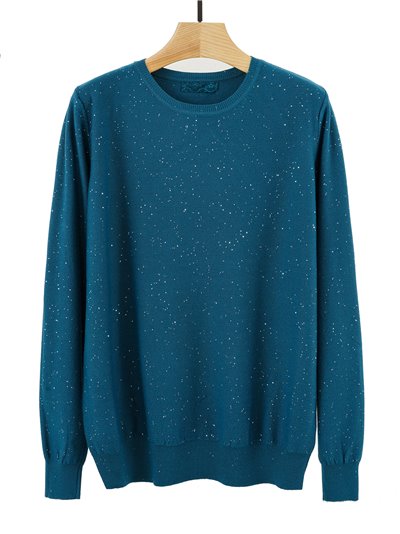 Soft sweater with sequins