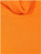 Jersey básico soft cuello vuelto naranja