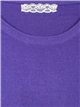 Jersey básico soft cuello redondo morado