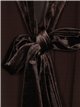 Blouse with velvet bows marron