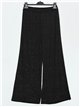 Straight leg trousers with rhinestone negro