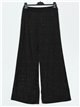 Straight leg trousers with rhinestone negro