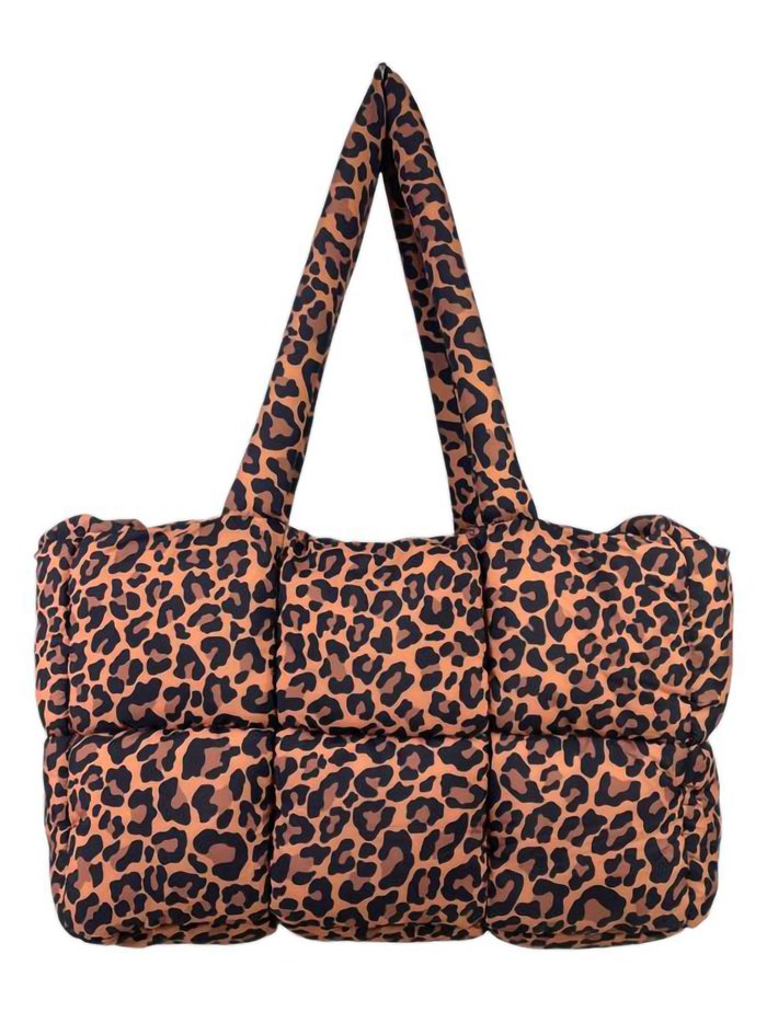 Shopper nylon leopardo letra-a