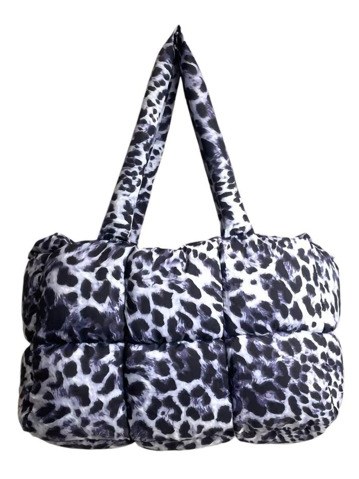 Shopper nylon leopardo letra-b