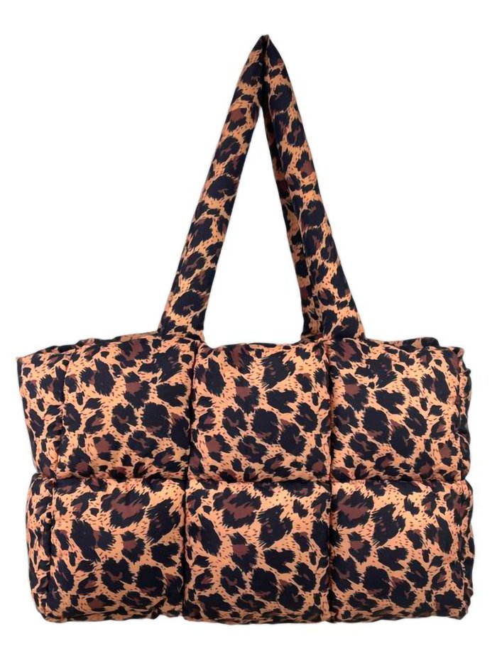 Shopper nylon leopardo letra-c