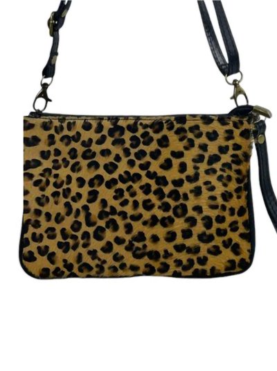 Mini bandolera piel pelo leopardito