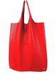 Shopper piel + Sobre 2 piezas rojo