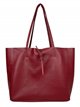 Shopper liso piel vino