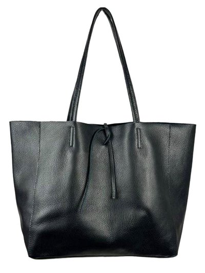 Shopper liso piel negro