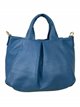 Citybag minimal piel azul