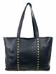 Shopper piel tachas negro