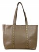 Shopper piel tachas taupe