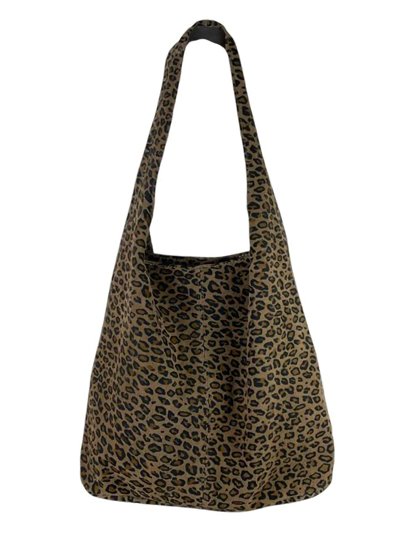 Shopper serraje animal print taupe-oscuro