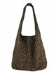 Shopper serraje animal print taupe-oscuro