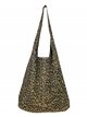 Shopper serraje animal print taupe