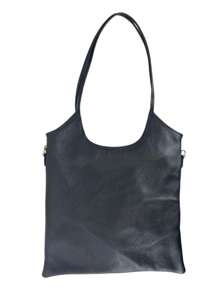 Shopper liso piel negro