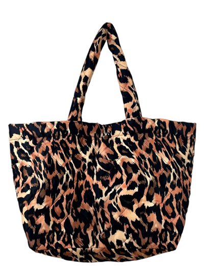 Shopper nylon leopardo letra-a