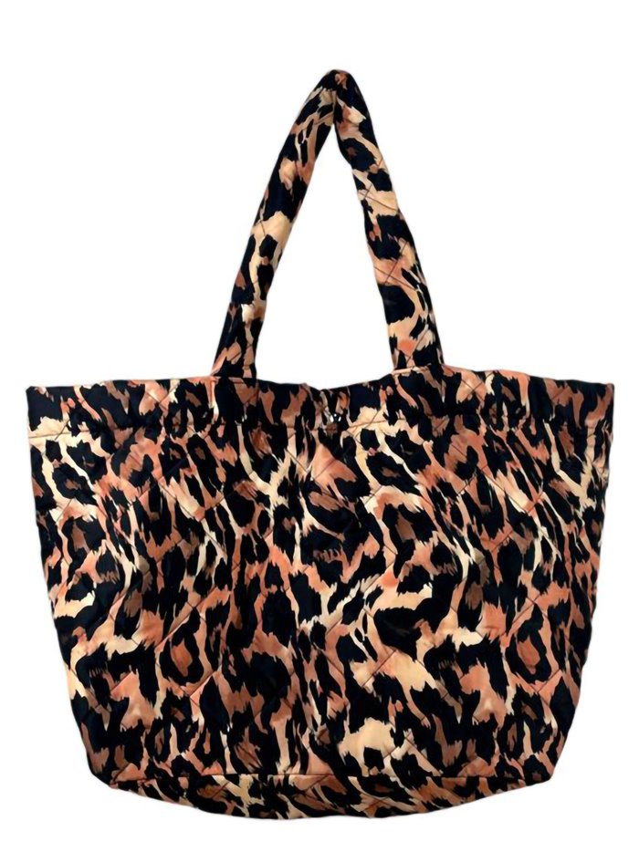 Shopper nylon leopardo letra-a